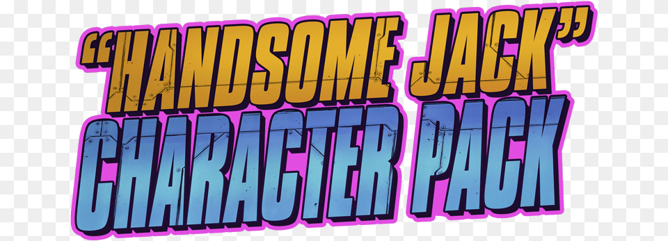 About Handsome Jack Doppelganger Pack Logo, Purple, Scoreboard, Text Png