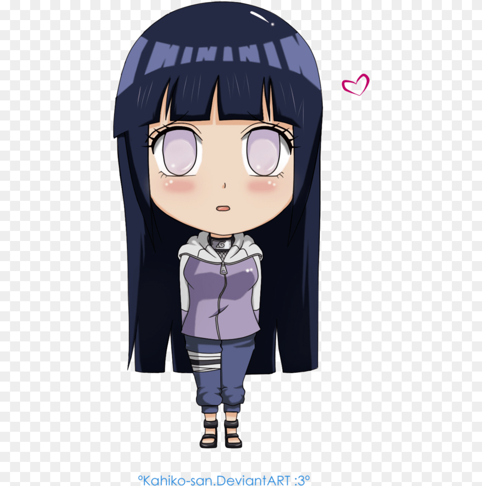 About Hinata Hyuga On We Heart It Hinata Chibi, Book, Comics, Manga, Publication Free Png Download