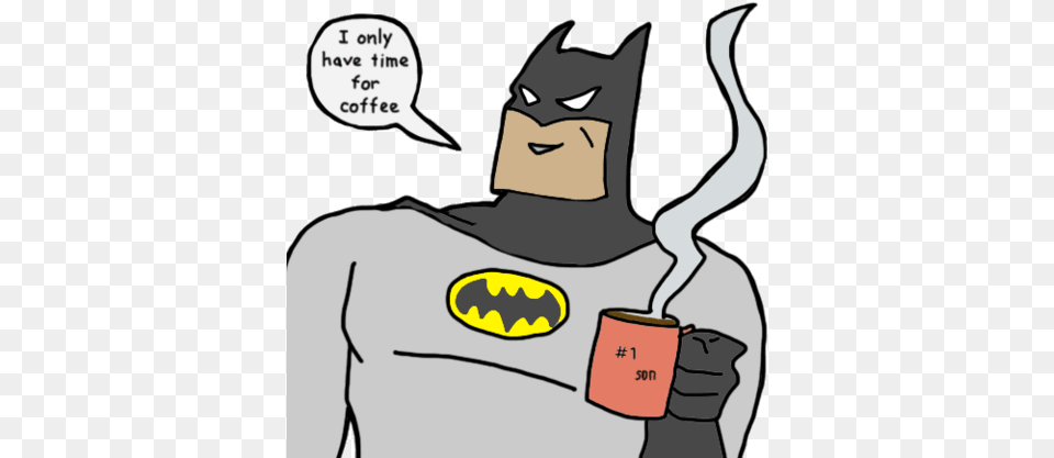 About Me Cartoons U0026 Comics Gif Batman I Love Batman Coffee Gif, Person, Face, Head Png