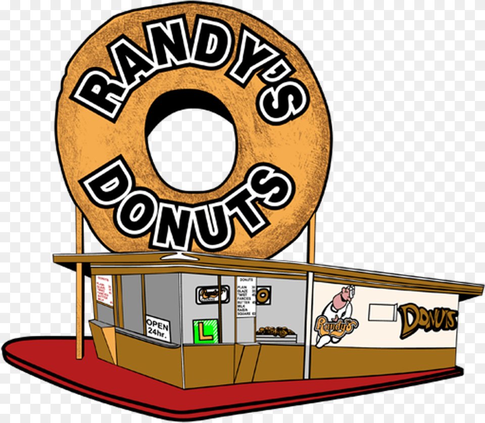 About Randy39s Donuts Randys Donuts Clipart, Food, Sweets, Person, Donut Png Image