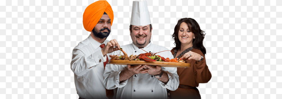 About Restaurant Team Harpal Singh And Rajwant Singh Chili Dog, Adult, Person, Woman, Food Presentation Png Image