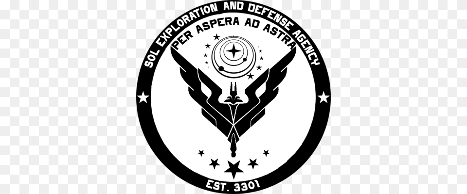About Sol Exploration And Defense Agency Humour, Emblem, Symbol, Logo, Stencil Free Transparent Png