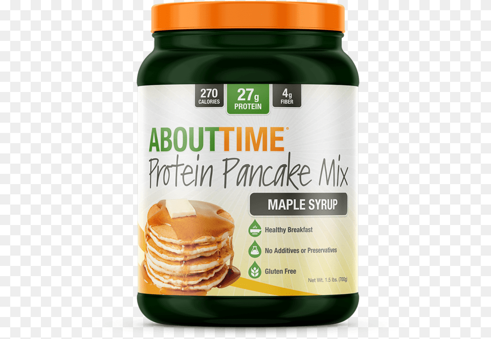 About Time Pancake Mix Time Protein Pancake Mix, Burger, Food, Bread Free Png Download