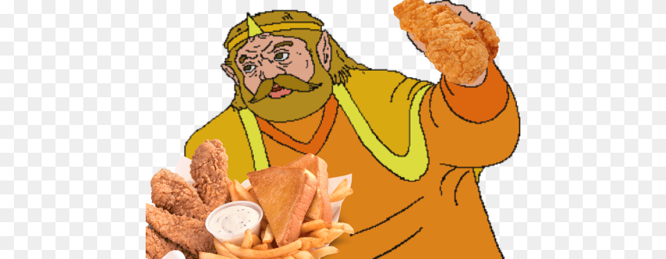 About To Tear Up This Plate Of Chicken Tenders Zelda Cdi King, Adult, Female, Person, Woman Free Png Download