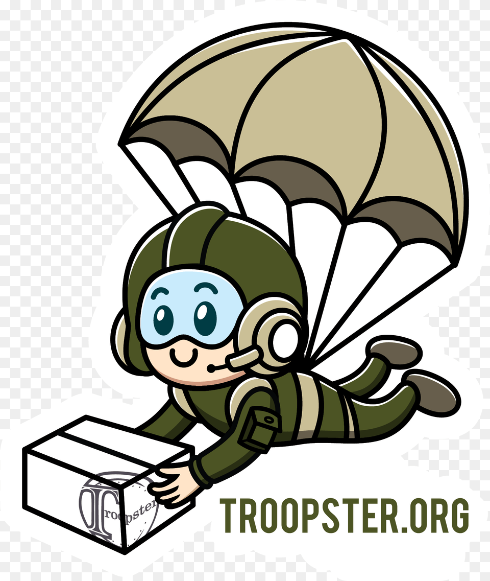About Troopster Troopster, Dynamite, Weapon, Parachute, Face Free Transparent Png