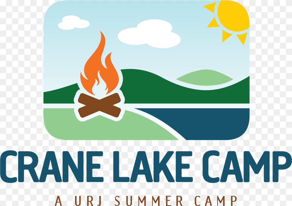 About Urj Crane Camp Crane Lake Camp Logo, Light, Torch Free Png Download