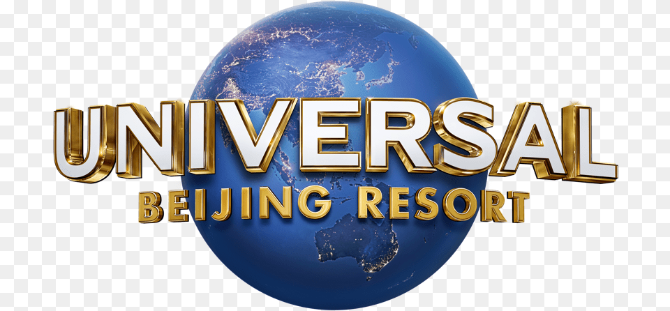 About Us Universal Beijing Resort Universal Beijing Resort Logo, Astronomy, Outer Space, Planet, Globe Free Transparent Png