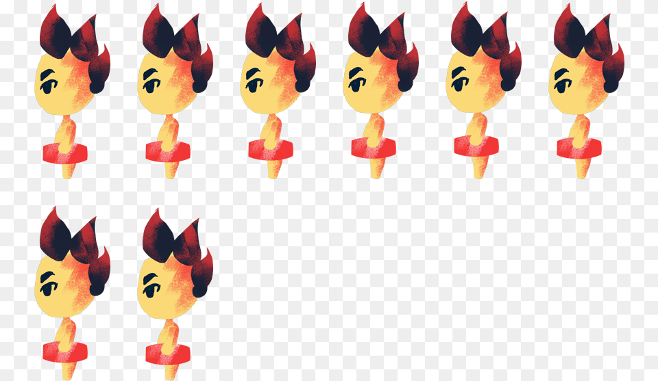 Above Is The Character Sprite Sheets For His Idle Cartoon, Face, Head, Person Free Png