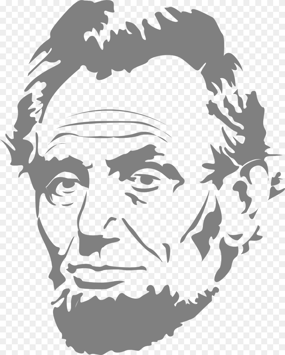 Abraham Lincoln, Stencil, Photography, Portrait, Face Png