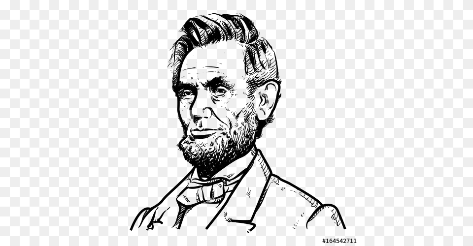 Abraham Lincoln, Art, Drawing, Adult, Person Png Image