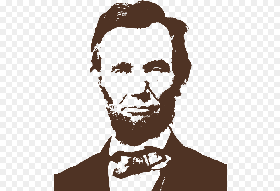 Abraham Lincoln, Stencil, Face, Portrait, Head Free Png Download
