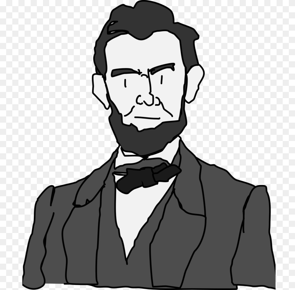 Abraham Lincoln, Accessories, Stencil, Tie, Formal Wear Free Transparent Png