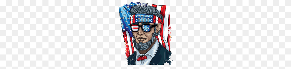 Abraham Lincoln American Flag, Face, Head, Person, Photography Free Png Download