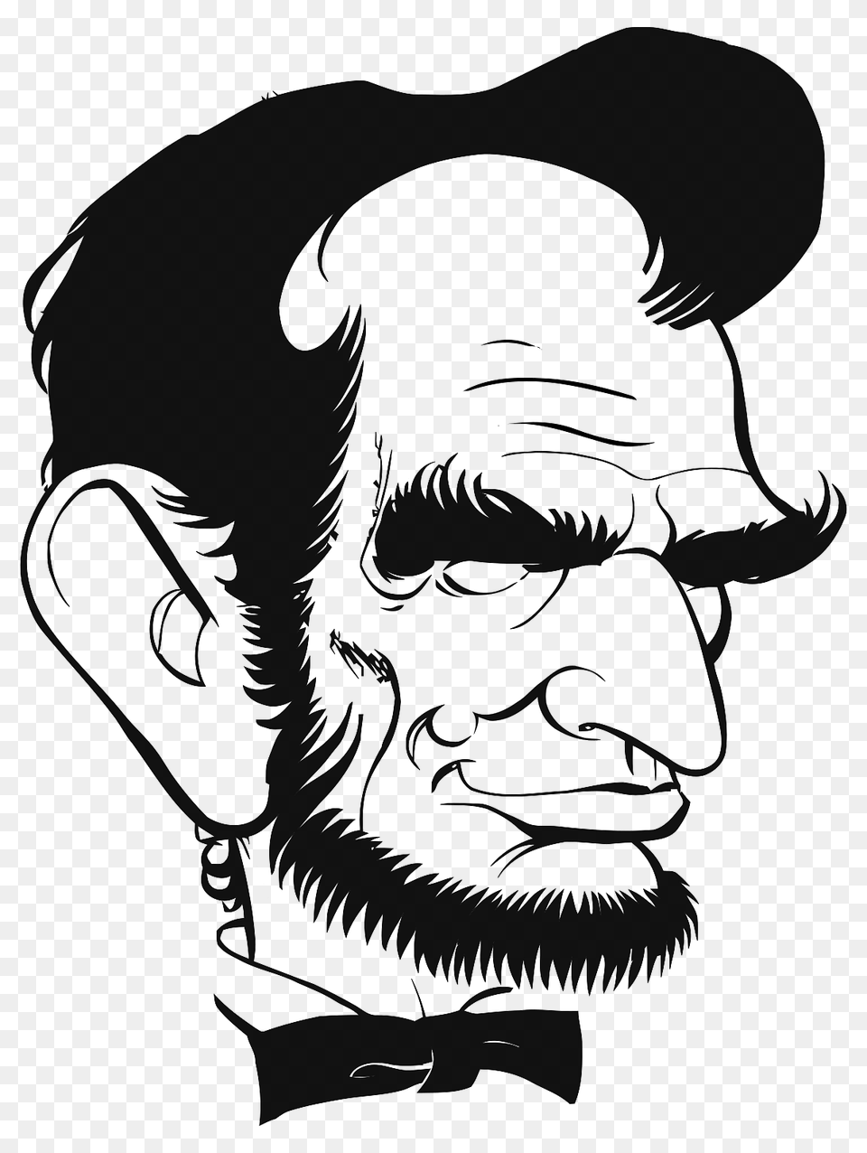 Abraham Lincoln Caricature, Adult, Male, Man, Person Free Transparent Png