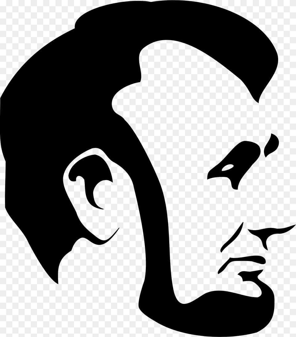 Abraham Lincoln Clipart, Stencil, Head, Person, Face Png Image