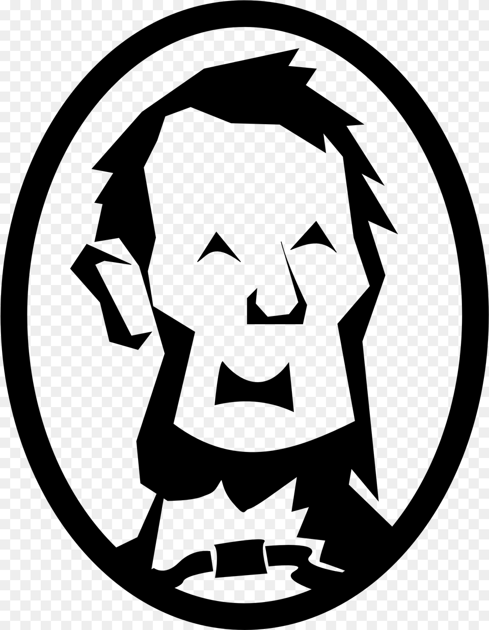 Abraham Lincoln Clipart Election Of 1860 Symbol, Gray Png Image