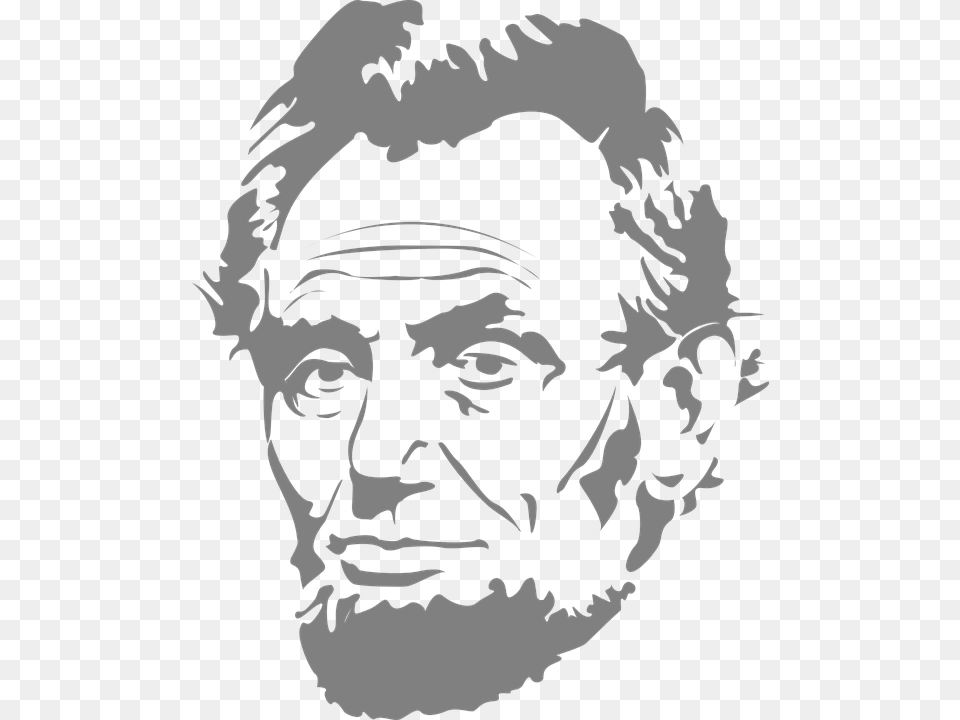 Abraham Lincoln Icon, Stencil, Photography, Adult, Male Png Image