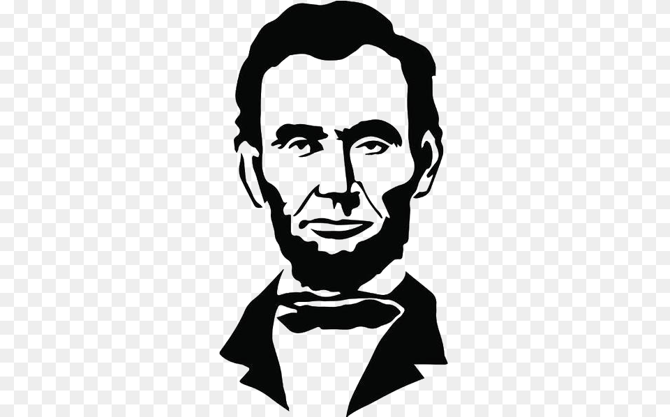 Abraham Lincoln Photo Abraham Lincoln, Stencil, Person, Silhouette, Photography Png Image
