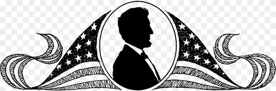 Abraham Lincoln President Captain My Captain Clipart, Gray Png
