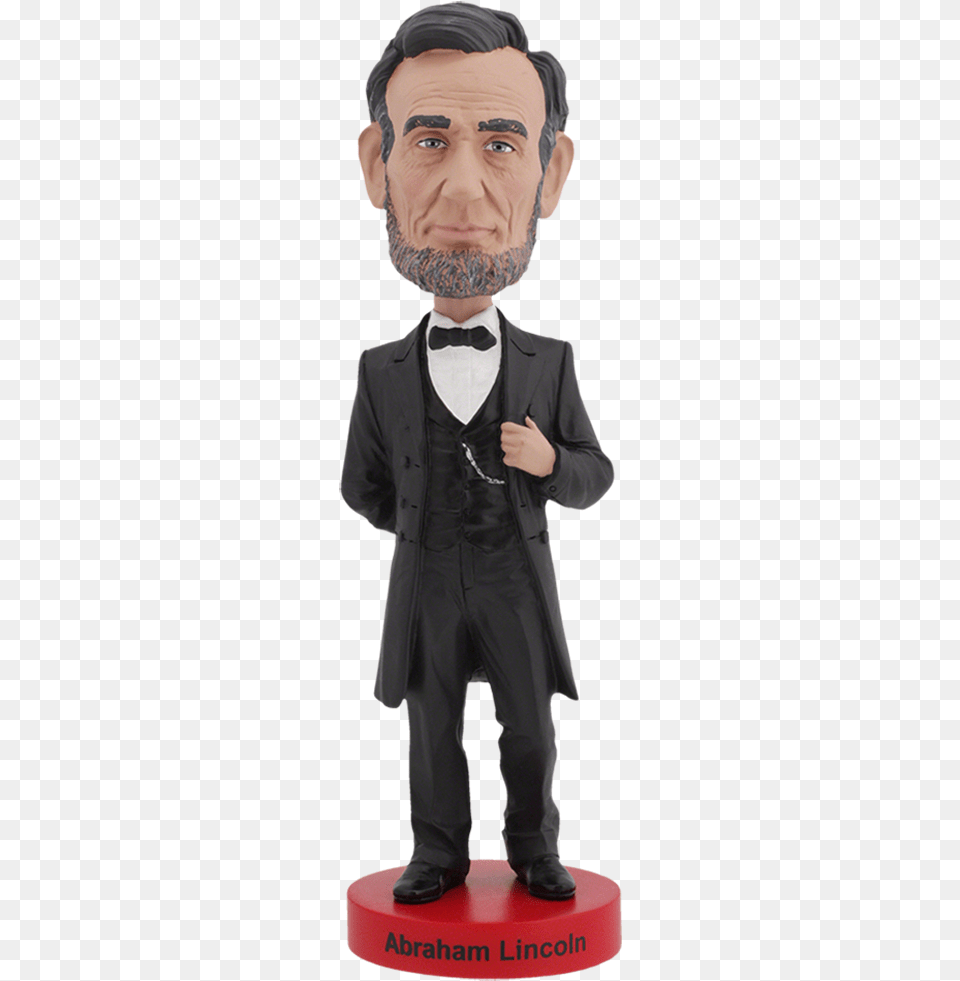 Abraham Lincoln V2 Bobblehead Abraham Lincoln Bobblehead, Formal Wear, Suit, Figurine, Coat Free Png