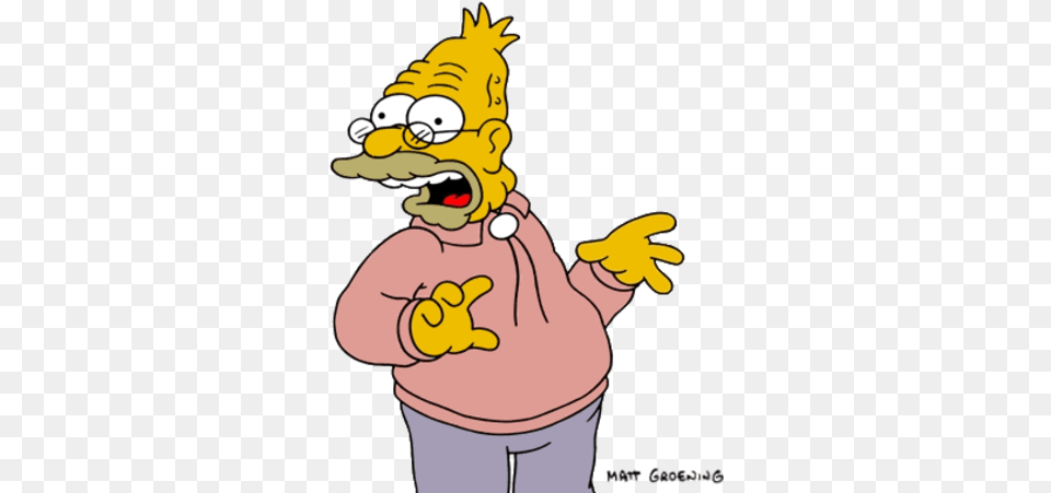 Abraham Simpson Grandpa Simpson, Cartoon, Baby, Person Png Image