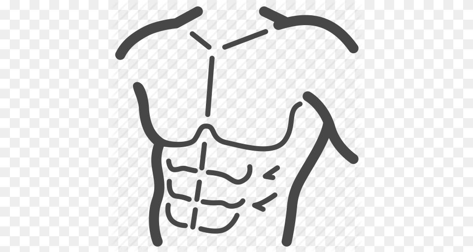 Abs Body Bodybuilding Fitness Health Model Six Pack Icon Free Png Download