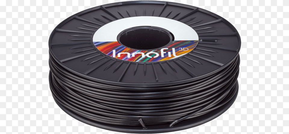 Abs Plastic Filament Black Color Filament Innofil 3d Abs 0108a075 Abs Plastic, Wire, Disk Free Transparent Png