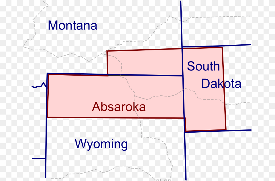 Absaroka Outline Absaroka County Wyoming Counties, Chart, Plot, Diagram Free Transparent Png