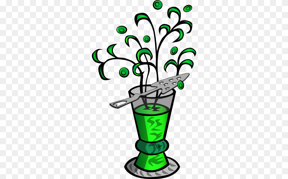Absinthe Drink Clip Art, Jar, Green, Cutlery, Spoon Free Png