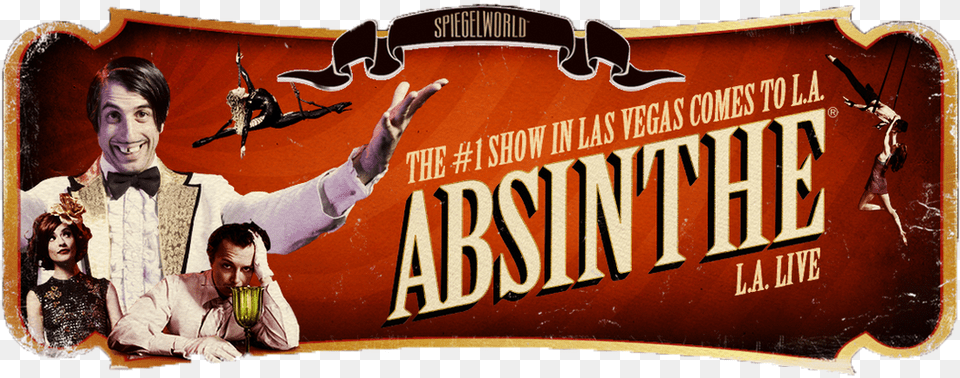 Absinthe The Hit Las Vegas Show Featuring Raunchy Absinthe Las Vegas Logo, Adult, Person, Woman, Female Png