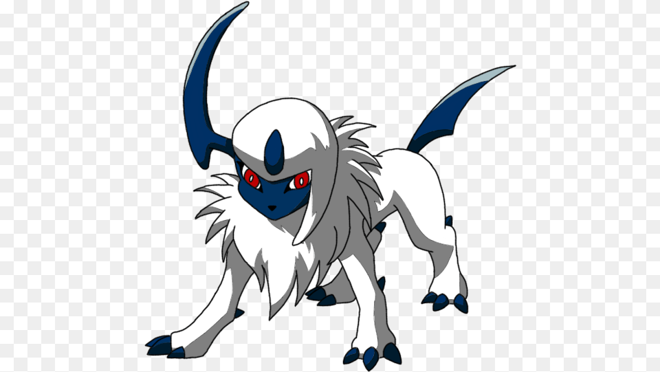 Absol From Pokemon Drawing Fictional Character, Baby, Person, Head Png