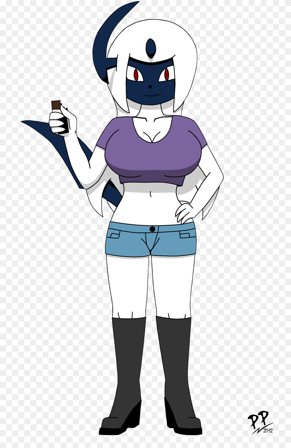 Absol Girl, Shorts, Clothing, Adult, Person Free Transparent Png