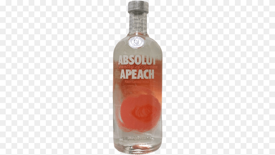 Absolut Apeach Absolut Apeach Vodka 750 Ml Bottle, Alcohol, Beverage, Liquor, Food Free Png