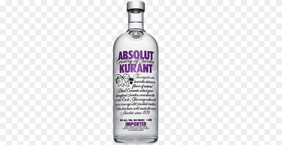 Absolut Kurant Flavoured Vodka, Alcohol, Beverage, Gin, Liquor Png