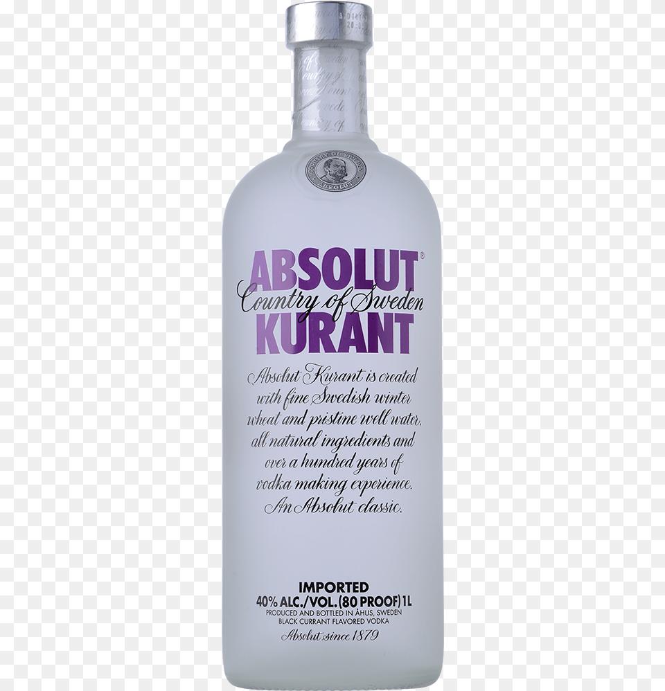 Absolut Kurrant Vodka 1l Absolut Vodka, Alcohol, Beverage, Gin, Liquor Png