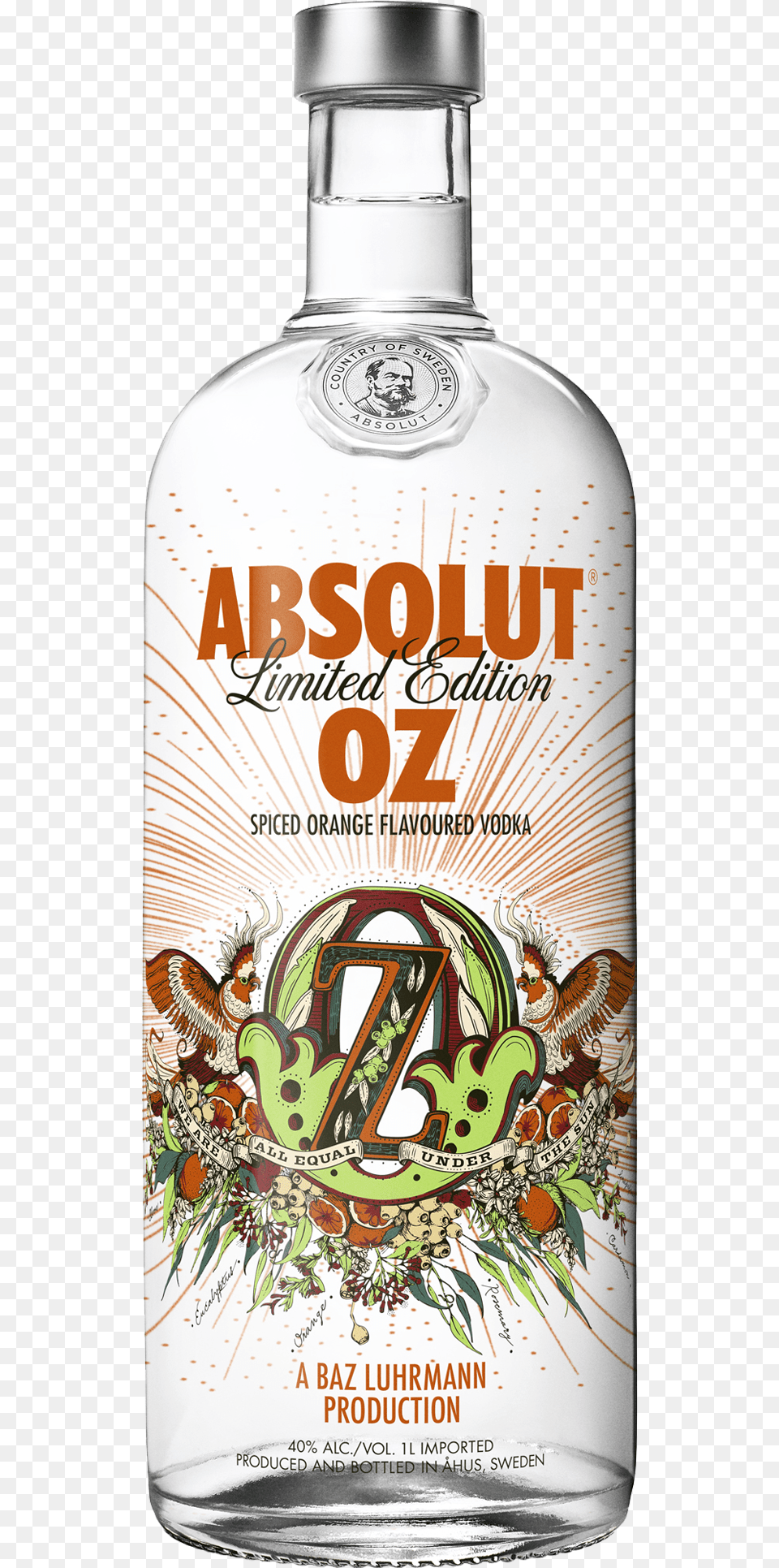 Absolut Oz Spiced Orange Vodka 1l Absolut Mango Flavoured Vodka, Alcohol, Beverage, Liquor, Gin Png Image