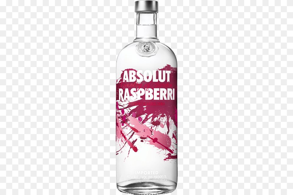 Absolut Raspberri Vodka 1 L, Alcohol, Beverage, Gin, Liquor Free Png