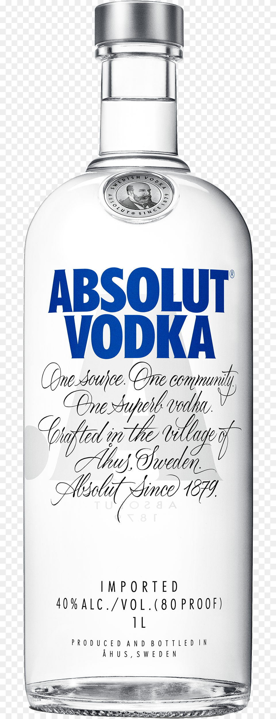 Absolut Vodka 1l Absolut Vodka 1 Litre, Alcohol, Beverage, Gin, Liquor Free Png