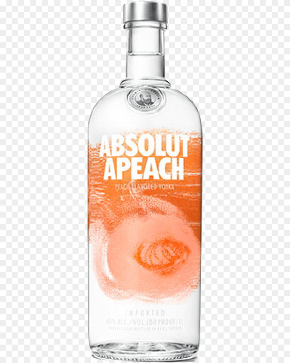 Absolut Vodka Apeach 40 Vol Vodka Absolut Apeach, Alcohol, Beverage, Liquor, Gin Free Transparent Png