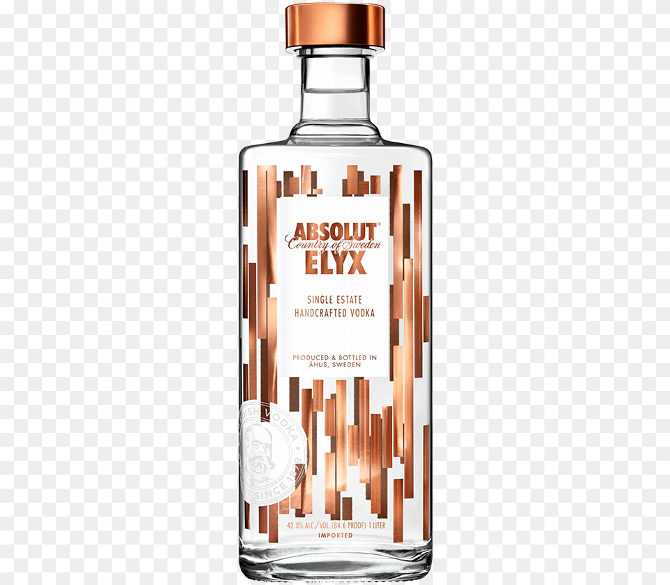 Absolut Vodka Elyx Absolut Elyx Single Estate Vodka, Alcohol, Beverage, Liquor, Gin Free Png Download