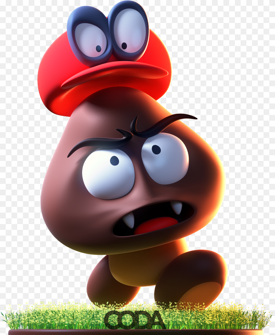 Absolutely Love Odyssey So I Modeled This Little Goomba Super Mario 64 Goomba Art Free Transparent Png