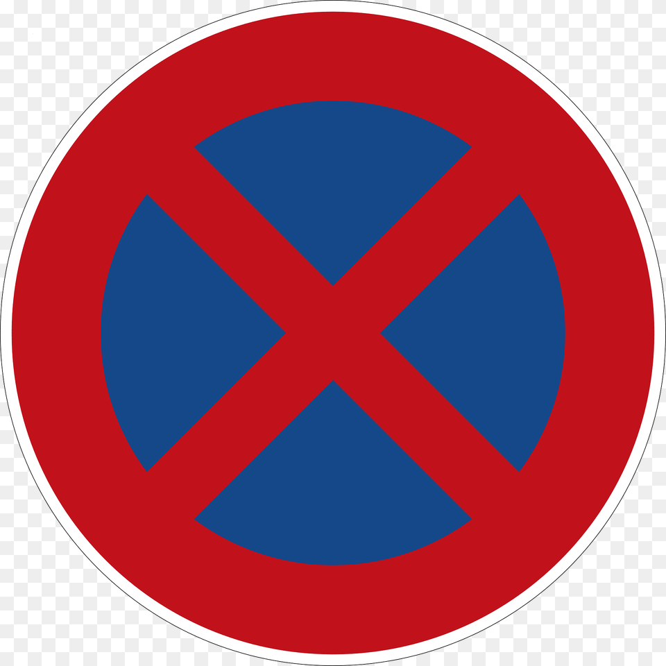 Absolutely No Stopping On Traffic Lanes Clipart, Sign, Symbol, Road Sign Png Image