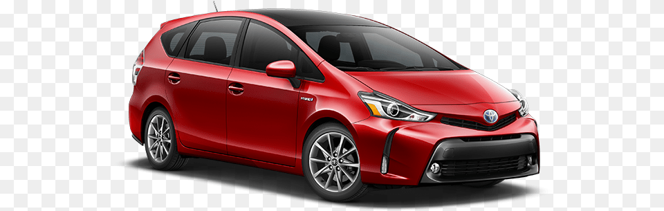 Absolutely Red 2018 Toyota Prius V Black, Car, Sedan, Transportation, Vehicle Free Png Download