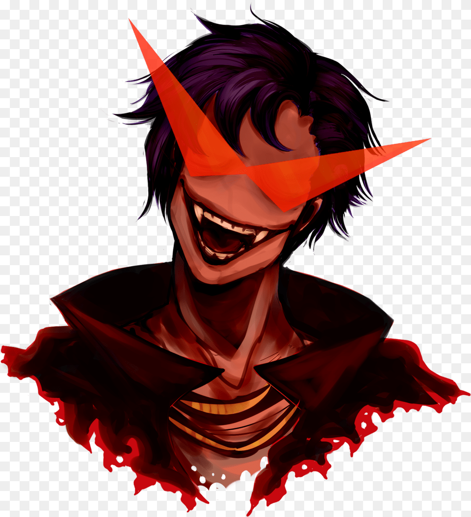 Absolutely Terrible Demonic Kamina I Drew For A Friends Illustration, Publication, Book, Comics, Adult Png Image