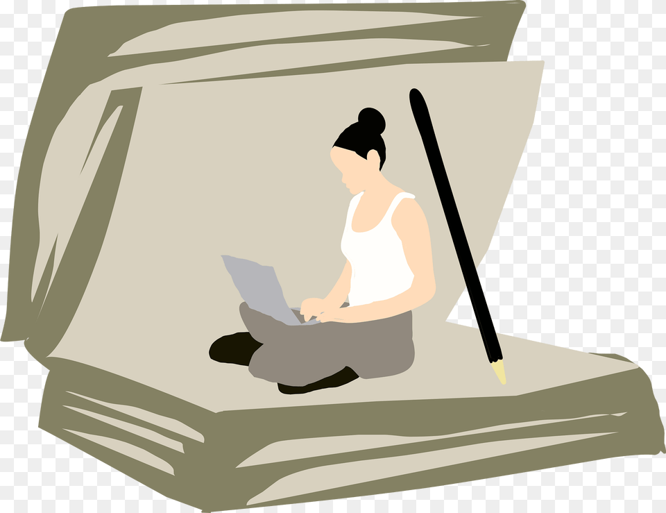 Absorbed Clipart, Sitting, Person, Adult, Wedding Png Image