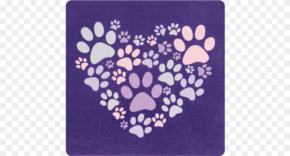 Absorbent Stone Coaster Paw, Home Decor, Rug, Pattern Png Image