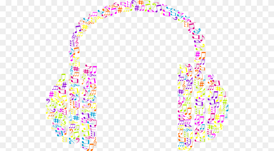 Abstract 640 Transparent Background Colorful Music Notes, Purple, Accessories, Pattern, Art Free Png Download