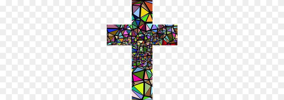 Abstract Art, Cross, Symbol, Stained Glass Free Transparent Png