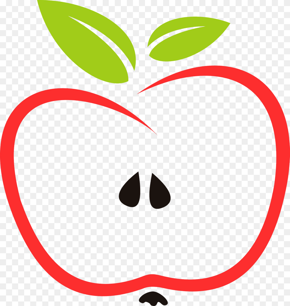 Abstract Apple Clipart, Leaf, Plant, Food, Fruit Free Transparent Png