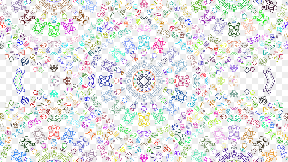 Abstract Art Textile Kaleidoscope Floral Design Clip Art, Pattern, Accessories Free Png Download